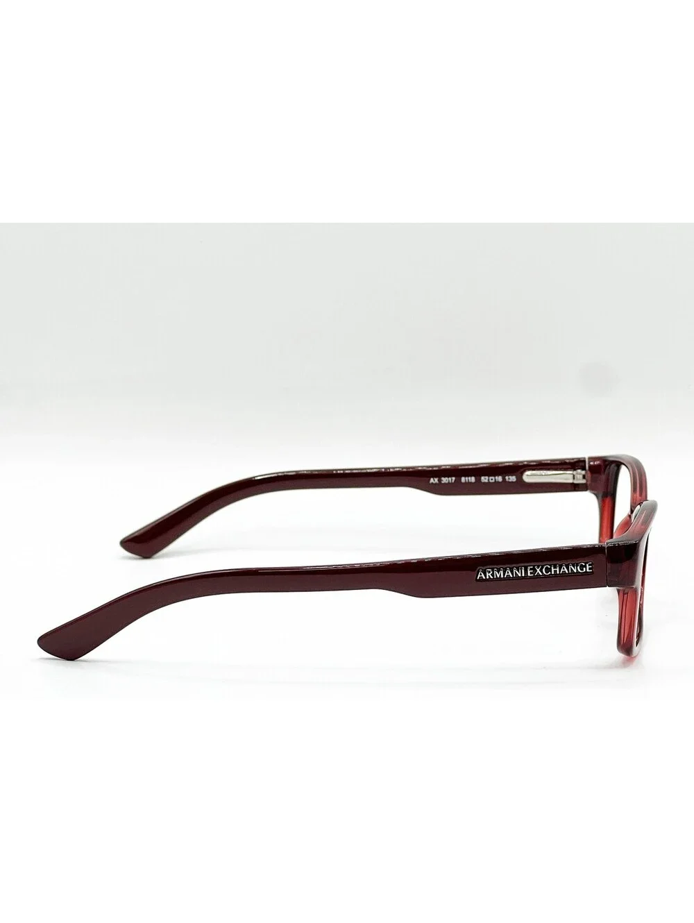 Armani Exchange Ax 3017 8118 Rich Burgundy Authentic Eyeglasses 52-16-135
